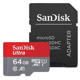 SanDisk Ultra microSDXC 64 GB con Adaptador